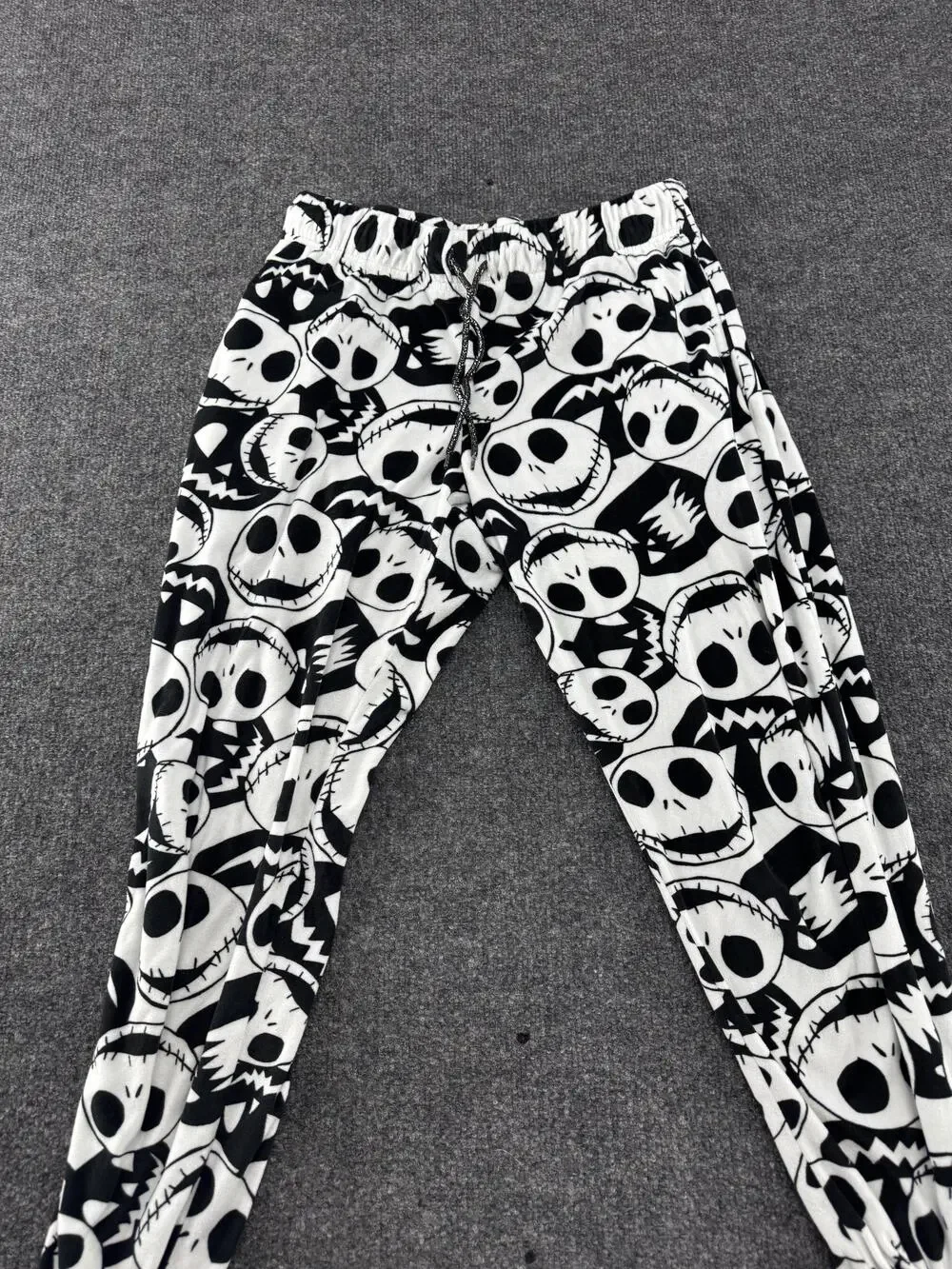 Disney Nightmare Before Christmas Pajama Pants Kids 8-10 Jack Fleece Black